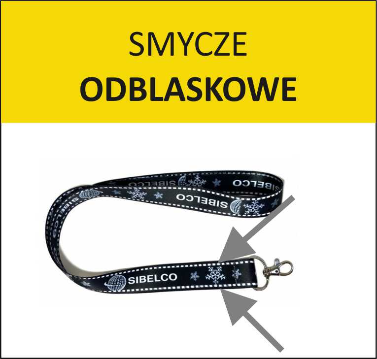 Odblaskowe smycze z nadrukiem 
